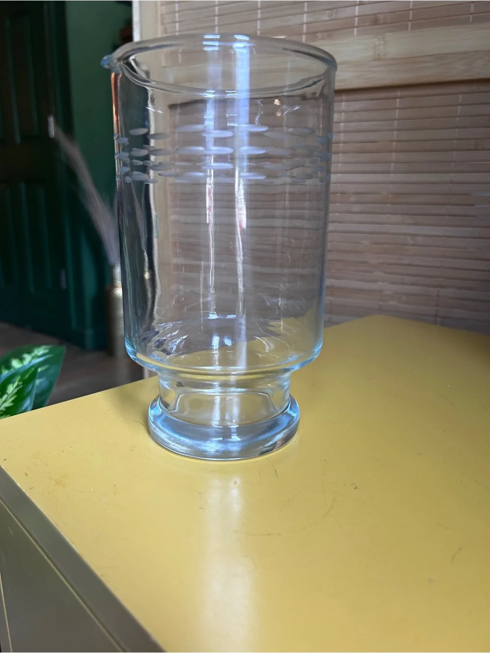 Princess House glass pitcher cocktail mixer